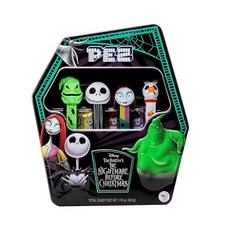 PEZ The Nightmare Before Christmas Gift Tin (Four Dispensers and six candy refills) Collectible, 기본옵션