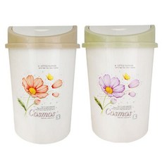 분리수거함 코스모스 푸쉬휴지통 3호