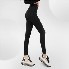[길복트레이드 주식회사]하이웨스트 레깅스 고탄력 여성 보온 하이웨스트 바지 하의 M 블랙 보온 힙업 여자 운동 여성용 스판 스포츠 운동용 소프트컴포트 부드러운 기모 헬스 요가복