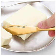 버터나이프 2P 세트 스테인리스 부드러운 커팅 디저트 홈카페 골드그린