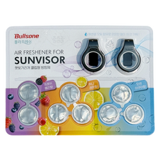 불스원 선바이저 방향제 세트 8개 차량용 향수, 1개, 8입