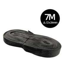 주부바 재생 고무바 흑색 타이어 튜브바 생고무바 화물차 고정 짐 물류 트럭, 1개, 흑색 재생타이어 주부바 24mm x 7M 소