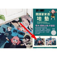 間諜家家酒 地毯 腳踏墊 寵物墊, 1個, A款