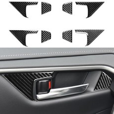 NVCNX 토요타 RAV4 2019-2025 2020 2021 2022 2023 2024 XLE 프리미엄/어드벤처/리미티드/SE/XSE 하이브리드 대시 시트 가열 버튼 패널 커, 도어 핸들 트림