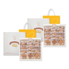 [화과방] 우유앙빵 선물세트 (35g x 15개입) + 쇼핑백 / 우유만주 앙금, 2세트, 525g