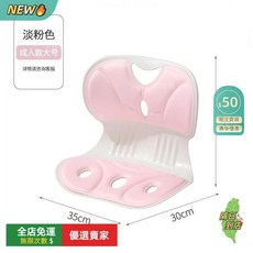 矯正坐墊 人體工學護脊坐墊 辦公室防駝背坐墊, 淡粉護腰坐墊