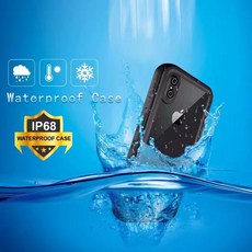 Redpepper 防水手機殼 IP68 認證 適用 iPhone Xs MAX 時尚設計, 1個, I14 PRO,黑色