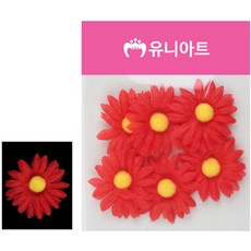 빨강 뿅국화 조화꽃 유치원환경판 1500, 1개, 상세페이지 참조