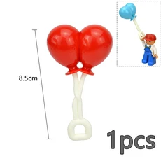 Duploes 대형 벽돌 크리 에이 티브 스윙 Ladde 시소 장난감 큰 빌딩 블록 놀이터 부품 풍선 슬라이드 계단, 44 Red Balloon