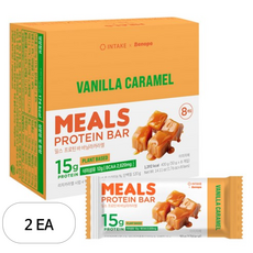 인테이크 밀스 프로틴 바 바닐라카라멜, 400g, 2개