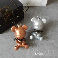 3D 抱抱熊香磚模 擴香石矽膠模 黏土模, 1個