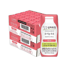 매일 상하목장 유기농 딸기 멸균우유, 125ml, 1개