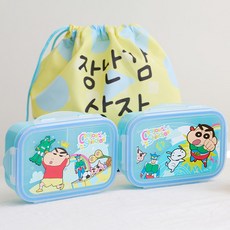 짱구 도시락-장난감 피크닉 2단 조리개세트 YP9368 (S0397), 짱구-S0397, 1개