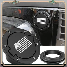 A73Q-연료 필러 도어 가스 탱크 캡 커버 액세서리 지프 랭글러 JK 무제한 스포츠 루비콘 사하라 2007- 미, 01 Black