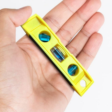 포켓사이즈 자석 부착 미니 수평계 경사면 수직선 측정, 단품, 1개