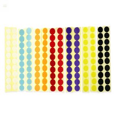 차곡담디자인 원형 점착테이프 20mm 포장스티커, 보라
