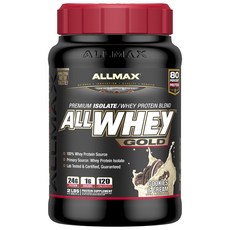 ALLMAX 乳清蛋白粉, 餅乾&奶油風味, 1罐, 907g