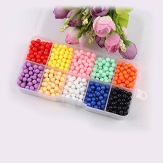 물 스프레이 비즈 색 리필 퍼즐 크리스탈 공 게임 수제 마술, 11. 1100pcs