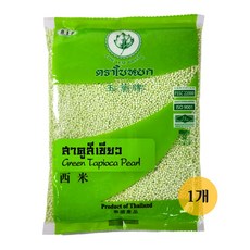 JADE LEAF BRAND 그린 타피오카펄 400g WORLDFOOD, 1개, 1개입