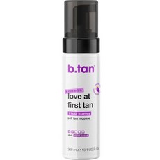 B.tan 셀프 태닝크림 - tanned AF 햇빛 없이 어두운 색 태닝 가능 100% 천연 성분 신속 울트라 다크 탠 198.1 ml (6.7 액량 온스), love at first tan - party size