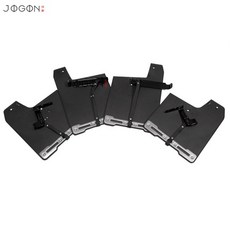조곤 4PCS 2021 + 자동차 ABS 외부 휠 펜더 사이드 머드가드 보호 트림 (포드 F150 랩터용)