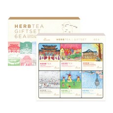 한국의 대표도시 허브차 (6종) 티세트 1개