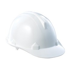 【Work house】藍鷹牌 HC-32R ABS旋鈕式工程安全帽 - 耐衝擊ABS塑鋼材質 工地安全防護, 白, 1個