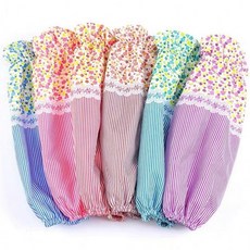 러블리 팔토시 작업용 토시 미술 청소 부엌, 브라운