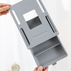 책상 밑 부착식 슬라이딩 히든서랍 그레이