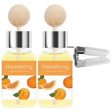 오도르 클립형 차량용 디퓨저 17ml 본품, 한라봉, 2개