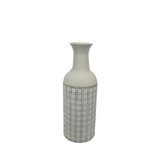 欧式复古金属花瓶摆件中古高级感家居酒店装饰镂空插花器摄影道具, 24W437-S(+奶白)