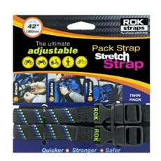 ROK Straps 3.7-12.9m(12피트-42피트) 조절 가능한 팩 스트랩 -2팩 MotoPLaid 블랙-블루-그린, ROK Straps 3.7-12.9m(12피트-42피트