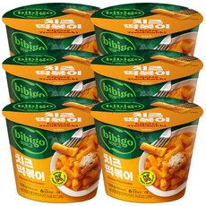 비비고 치즈떡볶이 컵, 108g, 6개