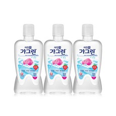 가그린 어린이용 구강세정제 딸기향 랜덤발송, 380ml, 3개