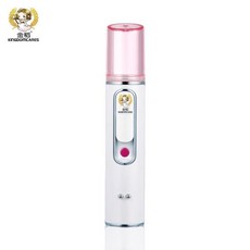 미니 휴대용 나노 미스트 분무기 얼굴 바디 스티머 보습 스킨 케어 USB 충전 스프레이 기기, 1개