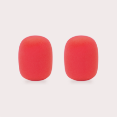 마이크 스펀지 유무선 커버 컬러 고급형, 빨강 2개 세트, 색상