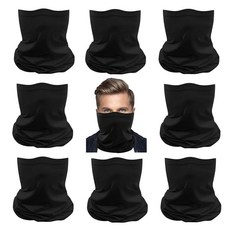 Cutewing 넥 게이터 마스크 튜브 스카프 심리스 반다나 버프 게이터 야외 페이스 커버 멀티 헤드웨어 No5y 원 사이즈