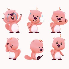 잔망루피 두근두근 랜덤피규어 시즌4 인테리어 소품, 1세트