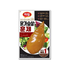 하림 닭가슴살 훈제 즉석조리, 5개, 100g