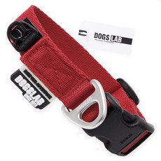 독스랩 강아지 목줄 클래식, 1개, 칠리 페퍼