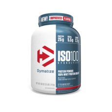 Dymatize ISO 100乳清蛋白粉, 草莓(Strawberry), 1.4kg, 1罐