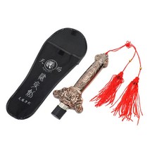 精緻劍藝品 傳統武術劍 收藏展示劍 紅色劍穗, 紅古銅, 1個