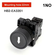XB2 1NC NO 순간 자체 재설정 버튼 스위치 22mm 시작 정지 버튼 화살표 기호가 있는 플랫 터치 전원 스타, 01 1 NO, 06 Up and down (B)