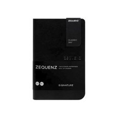 지퀀스 타임밸류 360 미니 노트 A6 가로줄 ZQ014, 블랙, 1개