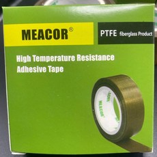 MEACOR 鐵氟龍高溫膠帶 絕緣耐高溫, 1個, 0.18厚*10米長,1釐米寬