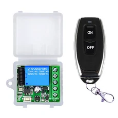 433Mhz 무선 원격 제어 스위치 DC 12V 1CH 릴레이 수신기 모듈 및 RF 송신기 전자 잠금 제어 DIY Universal, 01 ON Control Receiver