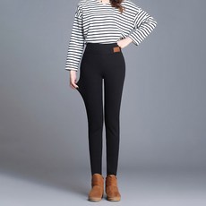 Total Works 女子的冬季樂隊帶跨度溫暖的早餐褲高路西底褲褲褲子關鍵女孩〜大尺寸m〜3xl