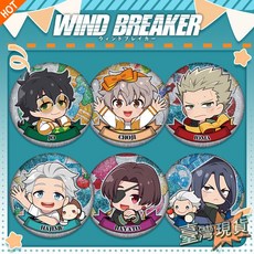 防風少年 Wind Breaker PET雙閃吧唧 胸針 徽章58cm75mm222-229號馬口鐵二次元週邊, 229.十亀條,75mm點點鐳射雙閃, 1個