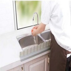 지뿡이네 깨끗한 주방 실리콘 물막이 9.6cm 그레이, 1개