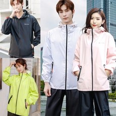 (상표 등록 제품)남여 고급 골프비옷 상하세트 배달 캠핑 우의 바지 휴대용 레인슈트, 블루3XL